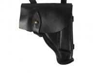 Кобура на подвесе для ПМ Оригинал СССР (морская, кожа, со страховочным ремешком) вид №1