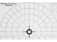 Мишень для пристрелки дробовых ружей 100-дольная (800x800 мм, 80 гм) верх