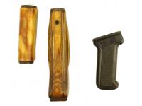 Тюнинг комплект для АК-74, АК-74М, АК-103, АК-105, Сайга (деревянные цевье и накладка, бакелитовая рукоять)