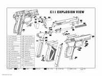 взрыв схема к пневматическому пистолету Crosman C11