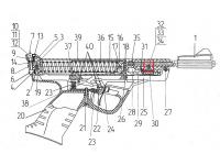 Ось ствола МР-53 (МР-40 14-01) схема