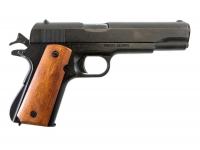 ММГ пистолет автоматический M1911A1 45 (черный, накладки из дерева, США, 1911, 1-я и 2-я Мировые войны)