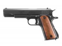 ММГ пистолет автоматический M1911A1 45 (черный, накладки из дерева, США, 1911, 1-я и 2-я Мировые войны) вид №1