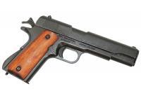 ММГ пистолет автоматический M1911A1 45 (черный, накладки из дерева, США, 1911, 1-я и 2-я Мировые войны) вид №3