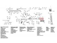 Тормоз дульный Сайга-308 исполнение 46, 61 (СОК-7,62 сб0-6 УП) на схеме