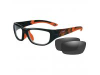 Очки Wiley X VICTORY (прозрачные и серые линзы, матовая черно-красная оправа Dragon Sonic Orange)
