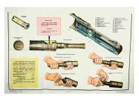 Плакат Граната РКГ-3 (РКГ-3Е) на 2-х листах (1991, СССР)