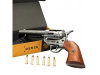 Револьвер Denix с 6 патронами калибр 45 США Кольт 1873 год 5,5 хром