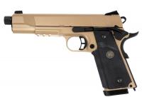 Пистолет KJW KP-07-TBC.CO2  M1911 COLT GBB  M1911 M.E.U. CO2 Tan