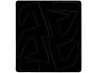 Набор логотипных вставок Double Alpha для подсумка Alpha-X, черный