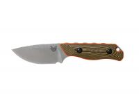 Нож Benchmade Hidden Canyon Hunter (BM15017-1, рукоять черно-зелен-оранжевая G10, клинок S90V)