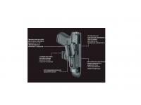 Внутренняя кобура Fab-Defense для Glock 43 для левши (sc-cg43lhb) вид изнутри