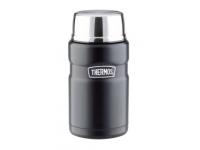 Термос для еды THERMOS KING SK3020 со складной ложкой, 710 мл (нержавеющая сталь, черный)