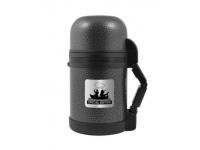 Термос для еды THERMOcafe HAMMP-800 F&H с дополнительной чашкой, складной ручкой и съемным ремнем, 800 мл (серый)