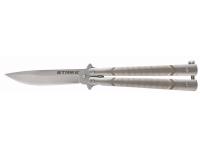 Нож бабочка балисонг Strike B-112MS (серебристый) Ножемир