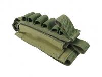 Подсумок Wartech Шелл MP-115-OD под 12 патронов 12-20 калибров (вытяжной, олива) вид №3