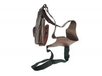 Кобура Holster наплечная вертикального ношения, модель V1 для Гроза-04, Р226, Р226Т (коричневый, кожа) вид №1