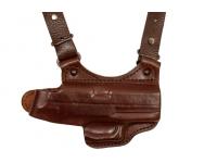 Кобура Holster наплечная вертикального ношения, модель T для ПЯ (коричневый, кожа)