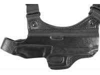 Кобура Holster наплечная горизонтального ношения, модель T для SIG Sauer P226 (черный, кожа) вид №2
