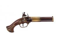 Пистолет кремневый трехдульный (Франция, 18 век)
