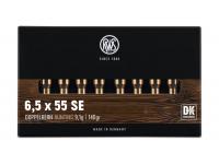 Патрон .6,5x55 SE DN Doppelkern 9,1 RWS (в пачке 20 штук, цена 1 патрона)