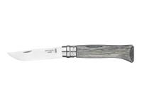 Нож Opinel серии Tradition №08 (клинок 8,5 см, нержавеющая сталь, рукоять ламинированная береза, серый)