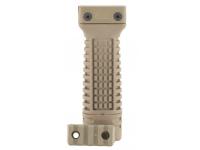 Рукоятка на цевье DLG Tactical с пеналом и съемной планкой Пикатинни, длинная (песок)