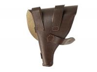 Кобура Holster для Наган, модель ША (коричневый, кожа) с обратной стороны