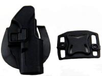 Кобура AGR пластиковая Pistol Paddle and Belt Holster by ABS GK Black