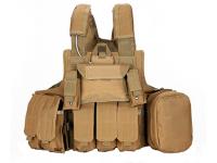 Жилет тактический Anbison Sports MOLLE Combat Strike Plate Carrier CIRAS Tan