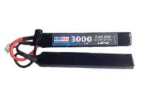 АКБ BlueMax 7.4V  Li-Po 3000 mAh  20C двухлепестковый 17,6х25х128 мм