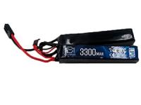 АКБ BlueMax 7.4V  Li-Po  3300 mAh 30C двухлепестковый 19х21х128 мм