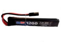 АКБ BlueMax 7.4V  Li-Po 1200 mAh 20C stick 13.3x21x128 мм, М-серия цевье, приклад, G36