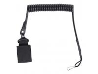 Шнур страховочный Anbison Sports AS-SL0003B спиральный для пистолета (черный)