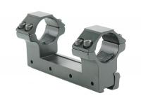 Кронштейн моноблок 10 см с кольцами 25,4 мм на планку Ласточкин хвост 10-11 мм с упором (Высокий)