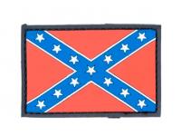 Нашивка PVC ПВХ с велкро Флаг Конфедерации размер 75x50мм полноцветный Нашивка PVC ПВХ с велкро Флаг Конфедерации размер 75x50мм полноцветный
