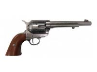 Кавалерийский револьвер системы Кольт, 7 1-2, калибра .45 (США 1873 год, на бархатном панне, интерьерная композиция)