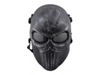 Защитная маска с сетчатыми очками Anbison Sports AS-MS0059SG Punisher Skeletons (серебристо-серая)