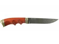 Нож Лань дамасская сталь, в шкатулке (Ворсма) вид сбоку