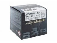 Патрон 6,2x52 (.243 Win) SP 6,5 Bulk Packing Box S&B (в пачке 50 штук, цена 1 патрона)
