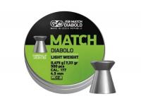 Пули пневматические JSB Match Diabolo Light Weight 4,5 мм 0,475 грамма (500 штук)