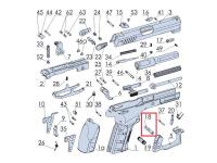 Кнопка сброса магазина увеличенная Grand Power K100, T12 (MK7) - на схеме