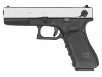 Пистолет WE-G002B-SV Glock-18 Gen.4 сменные накладки Silver Black