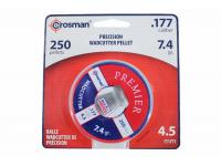 Пули пневматические Crosman Premier Wadcutter 4,5 мм 0,48 гр (250 штук) упаковка