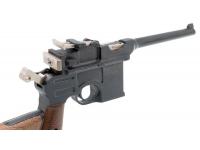Миниатюрная копия оружия пистолет Маузер - вид сзади и справа