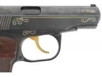 Пневматический пистолет МР-654К-20 4,5 мм (серебро, гравировка) вид №1