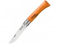 Нож нескладной Opinel n10 (конструкция поддерживает разбор, углеродистая сталь, бук, блистер)