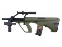 Страйкбольная модель автомата Snow Wolf SW-020TA(OD) Steyr AUG A1 CQB AEG олива