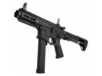 Страйкбольная модель автомата GG ARP 9 EGC-ARP-9MM-BNB-NCM скорость 110-120 Black - вид спереди и слева