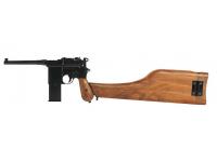 Пистолет WE-712-BK-SP Mauser 712 (длинный магазин, кобура приклад) с прикладом